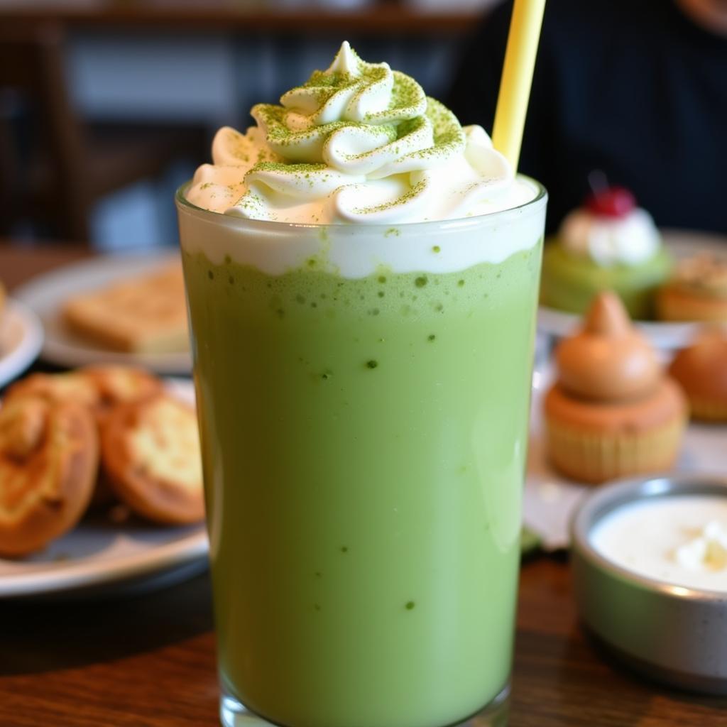 Ly matcha đá xay ngon mắt