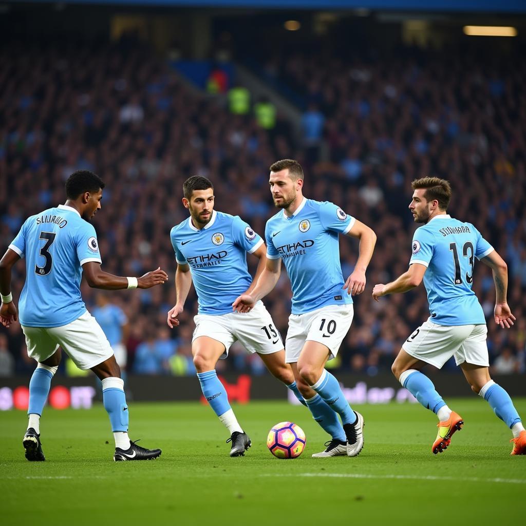 Man City tấn công dồn dập