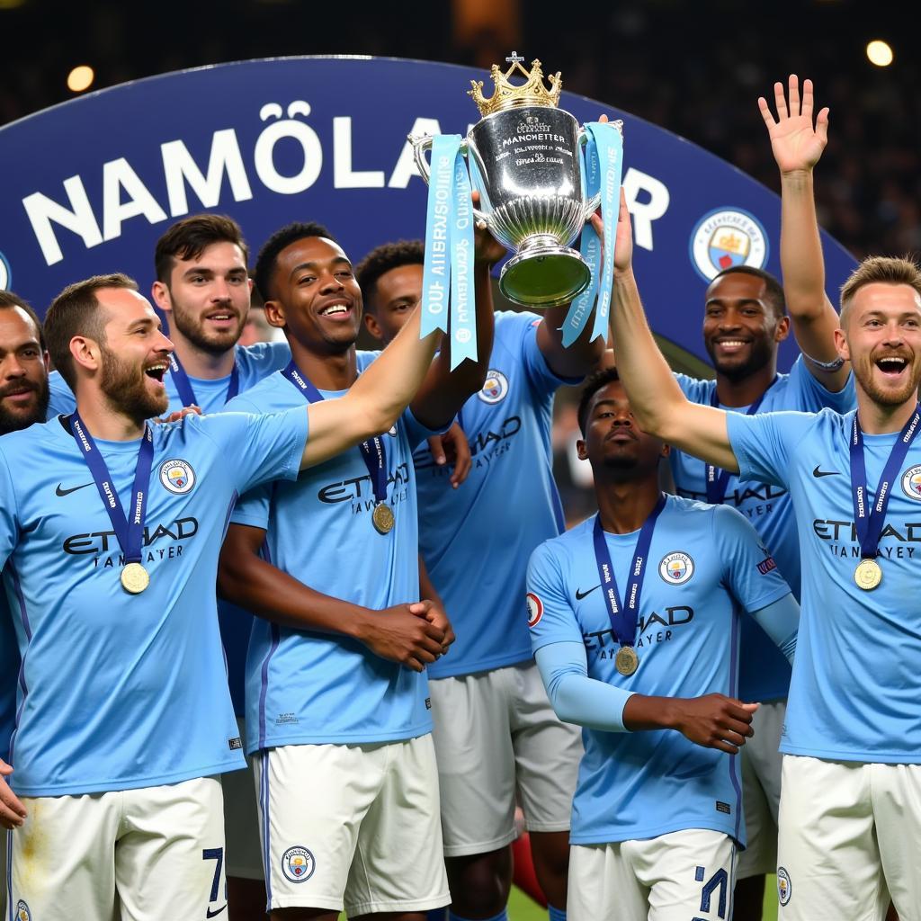 Man City vô địch Premier League