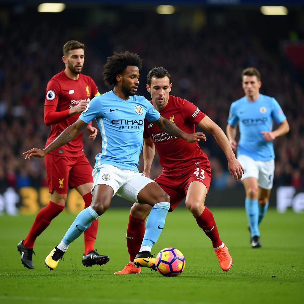 Man City vs Liverpool: Tranh chấp tuyến giữa