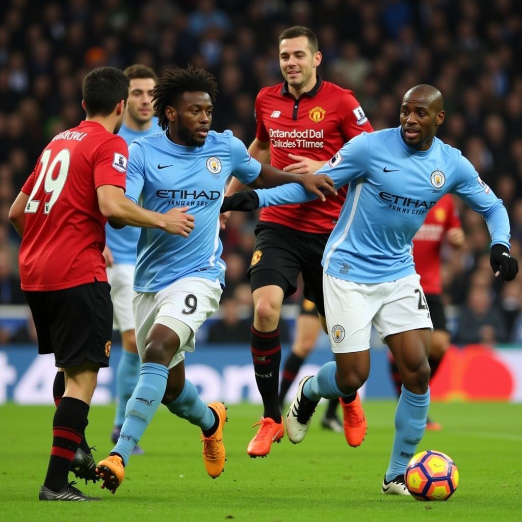 Man City vs MU 6-1 highlight