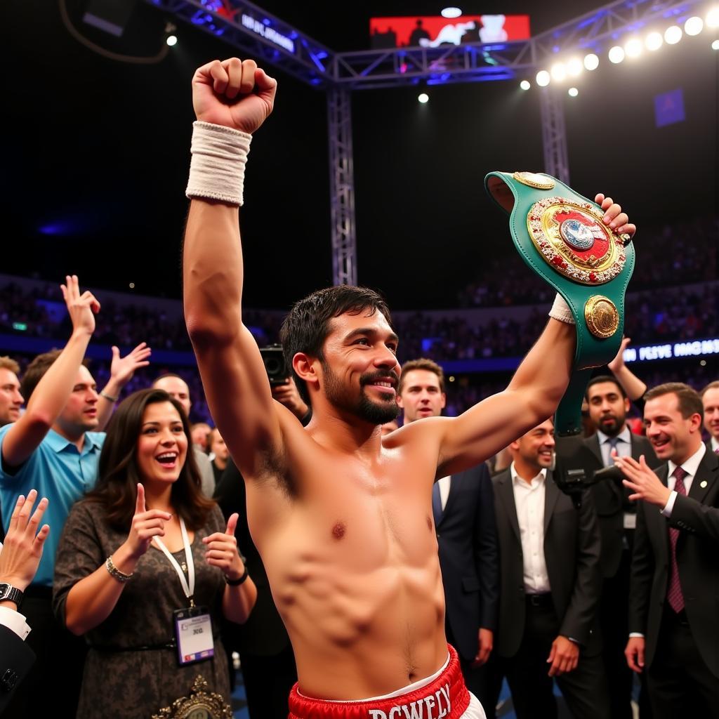 Manny Pacquiao giành chiến thắng trước Jessie Vargas