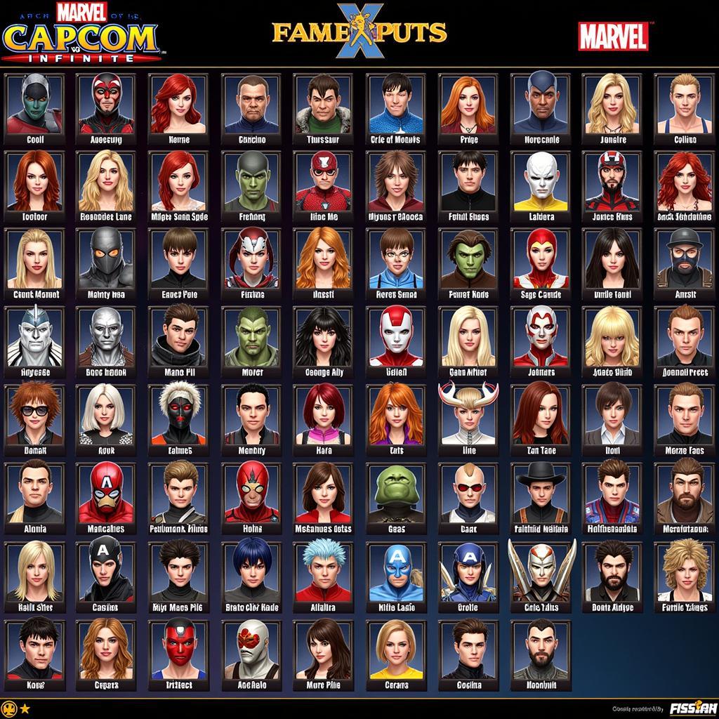 Danh sách nhân vật trong game Marvel vs. Capcom: Infinite