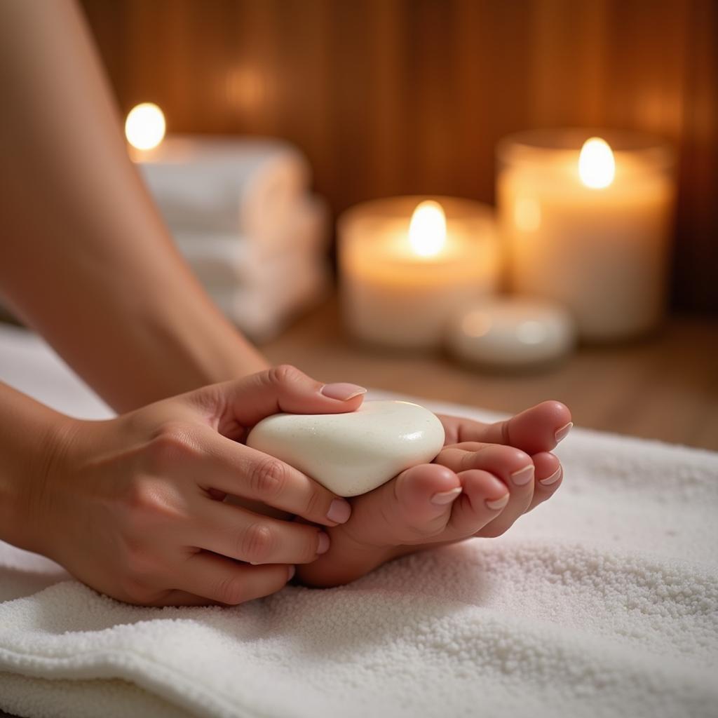 Massage Chân Đá Muối