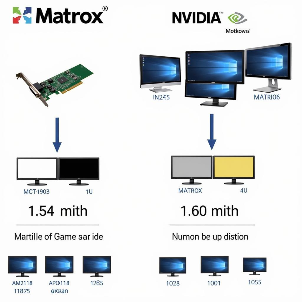 Khả năng đa màn hình Matrox và Nvidia