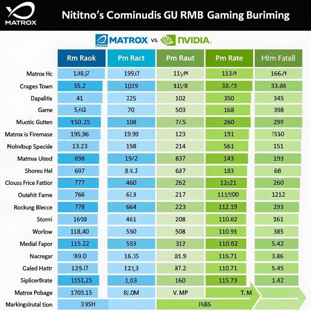 So sánh hiệu năng gaming Matrox và Nvidia