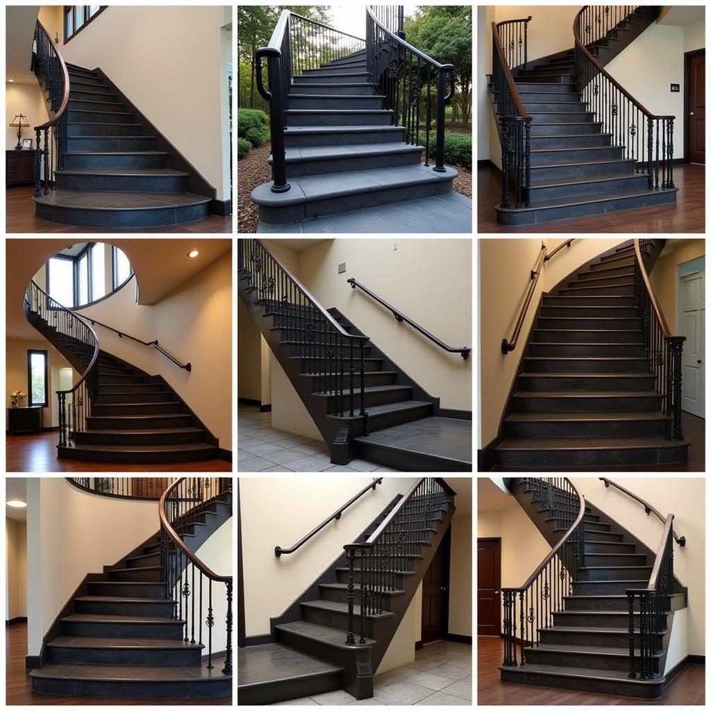 Beautiful Black Stone Staircase Designs