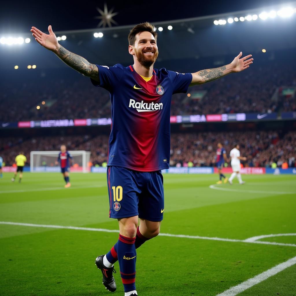 Messi ghi bàn C1 rạng sáng nay