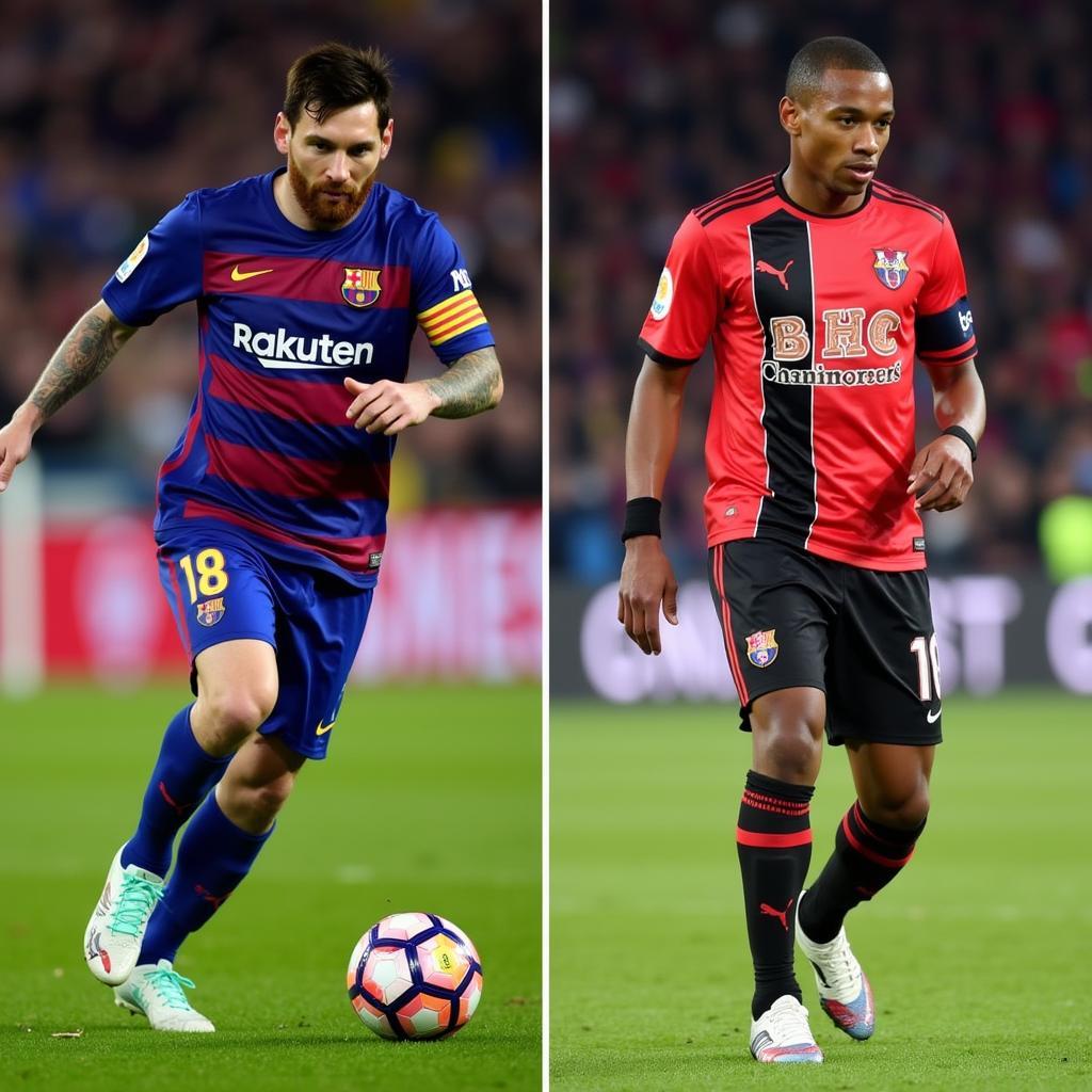 Messi và Mbappé