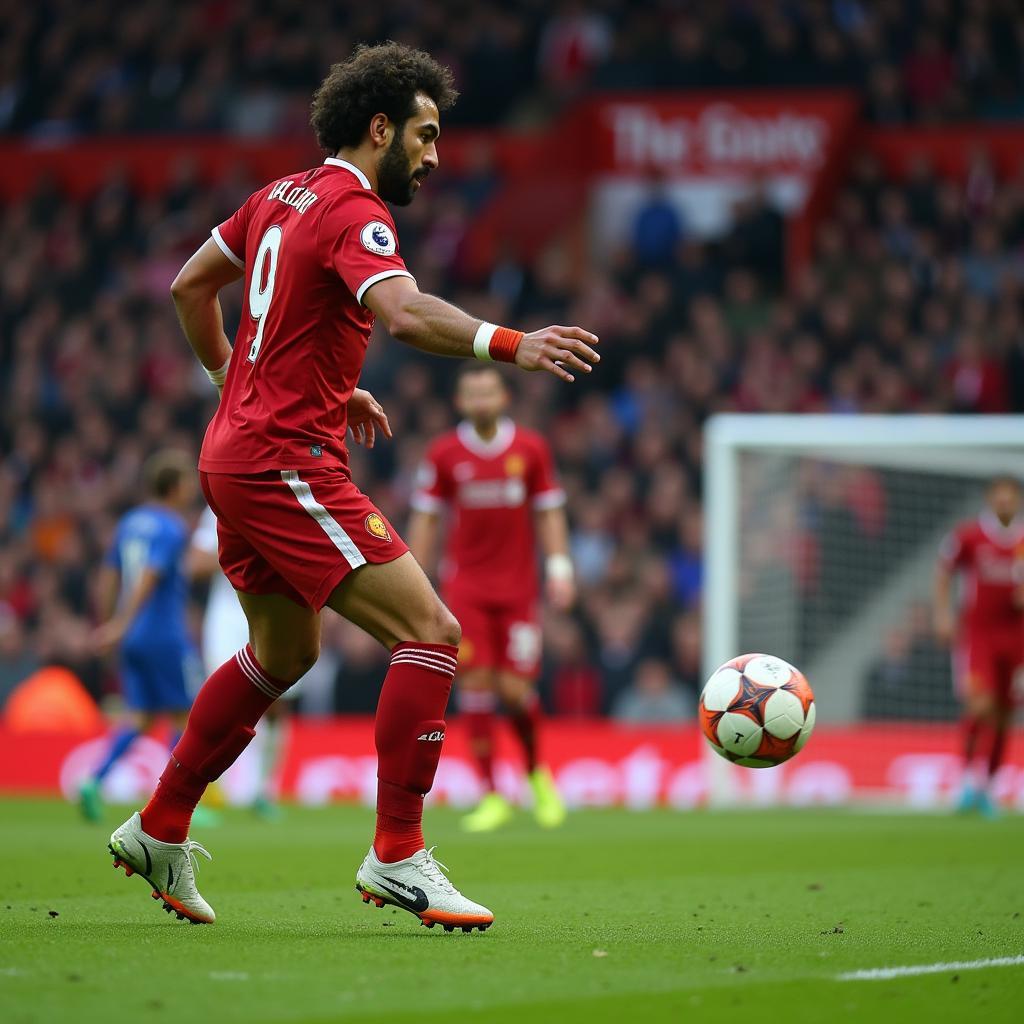 Mohamed Salah dứt điểm hiểm hóc trong vòng cấm địa