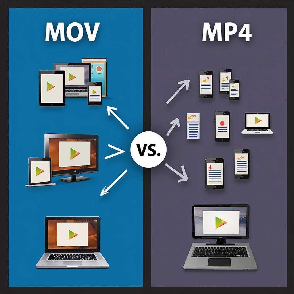 Khả năng tương thích của MOV và MP4