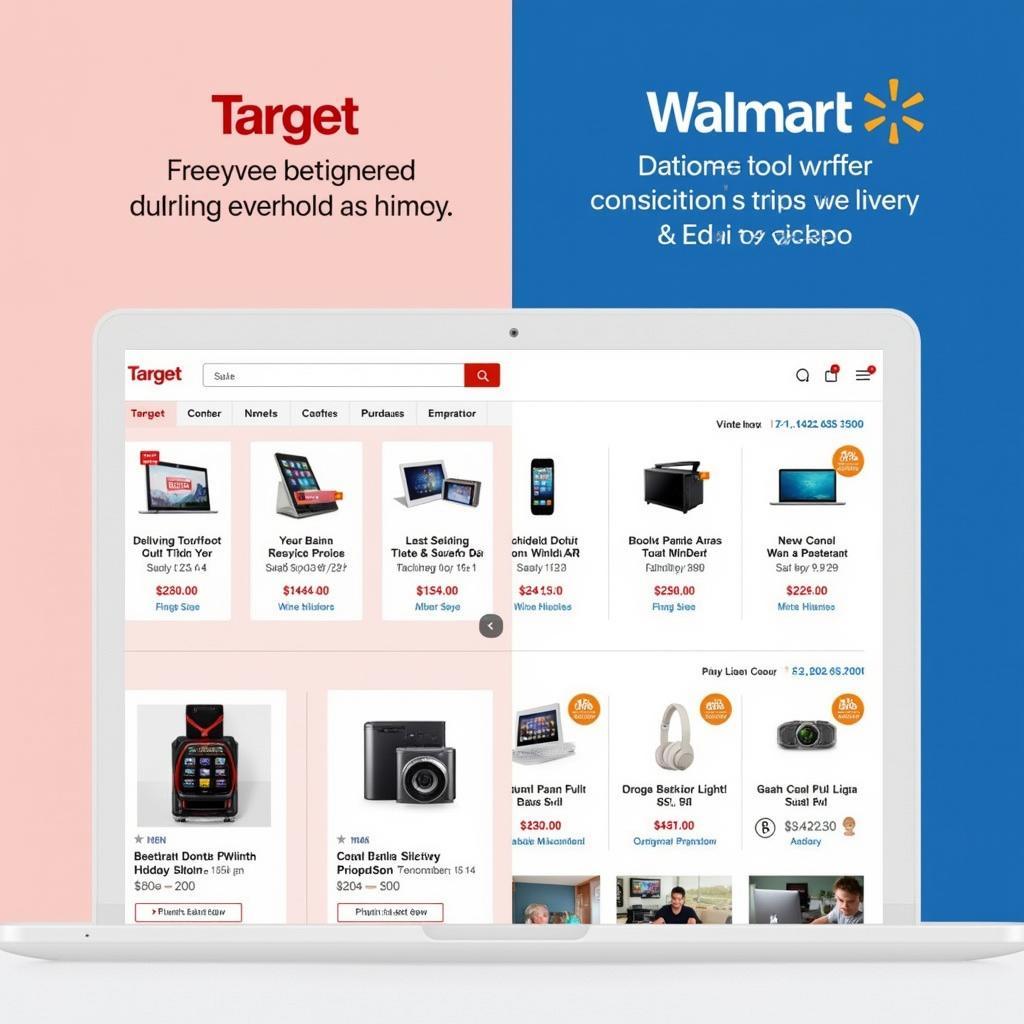 Mua sắm trực tuyến Target và Walmart