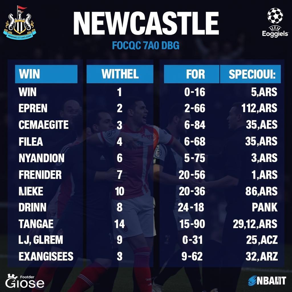 Phong độ gần đây của Newcastle