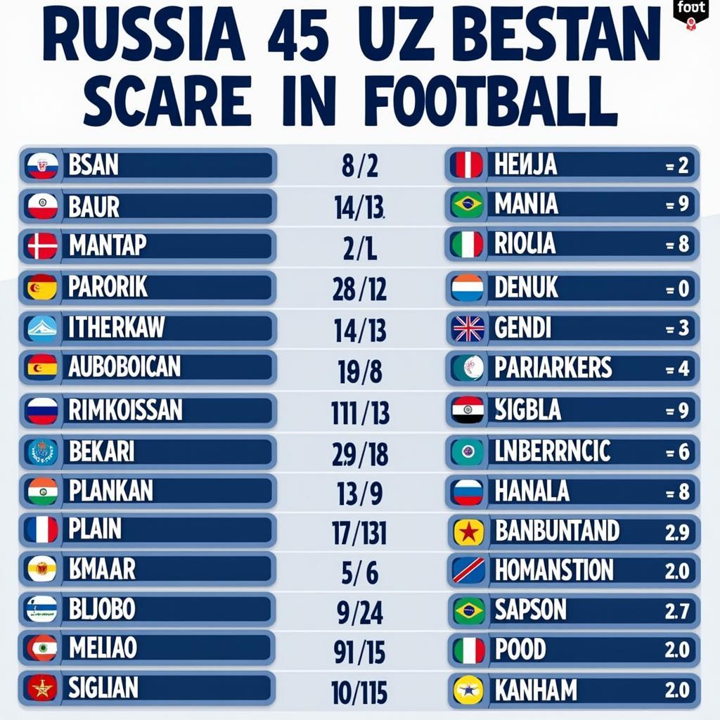 Nga vs Uzbekistan: Lịch sử đối đầu