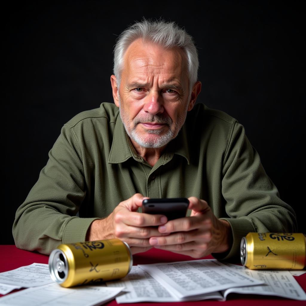 Elderly people gambling