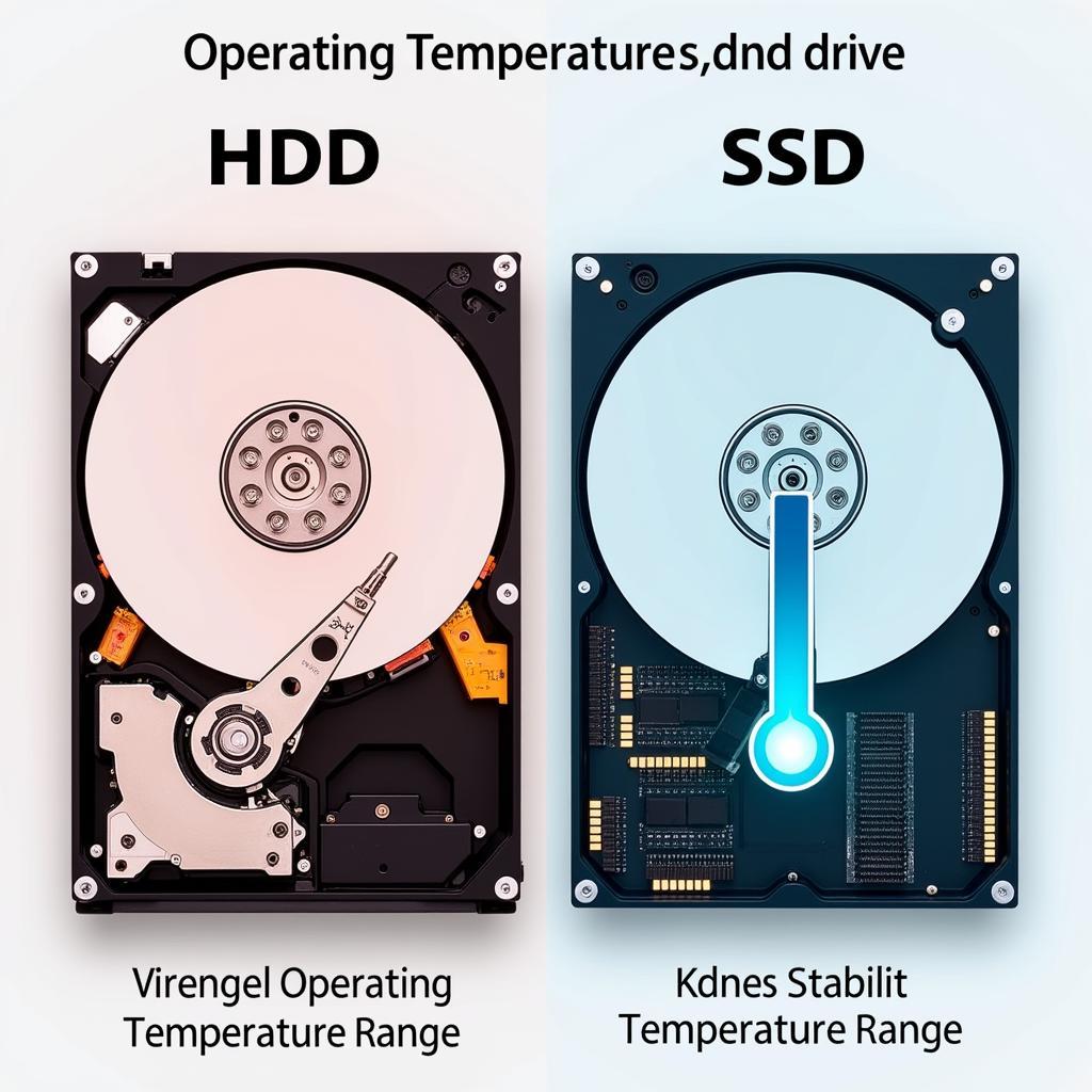 So sánh nhiệt độ hoạt động giữa HDD và SSD