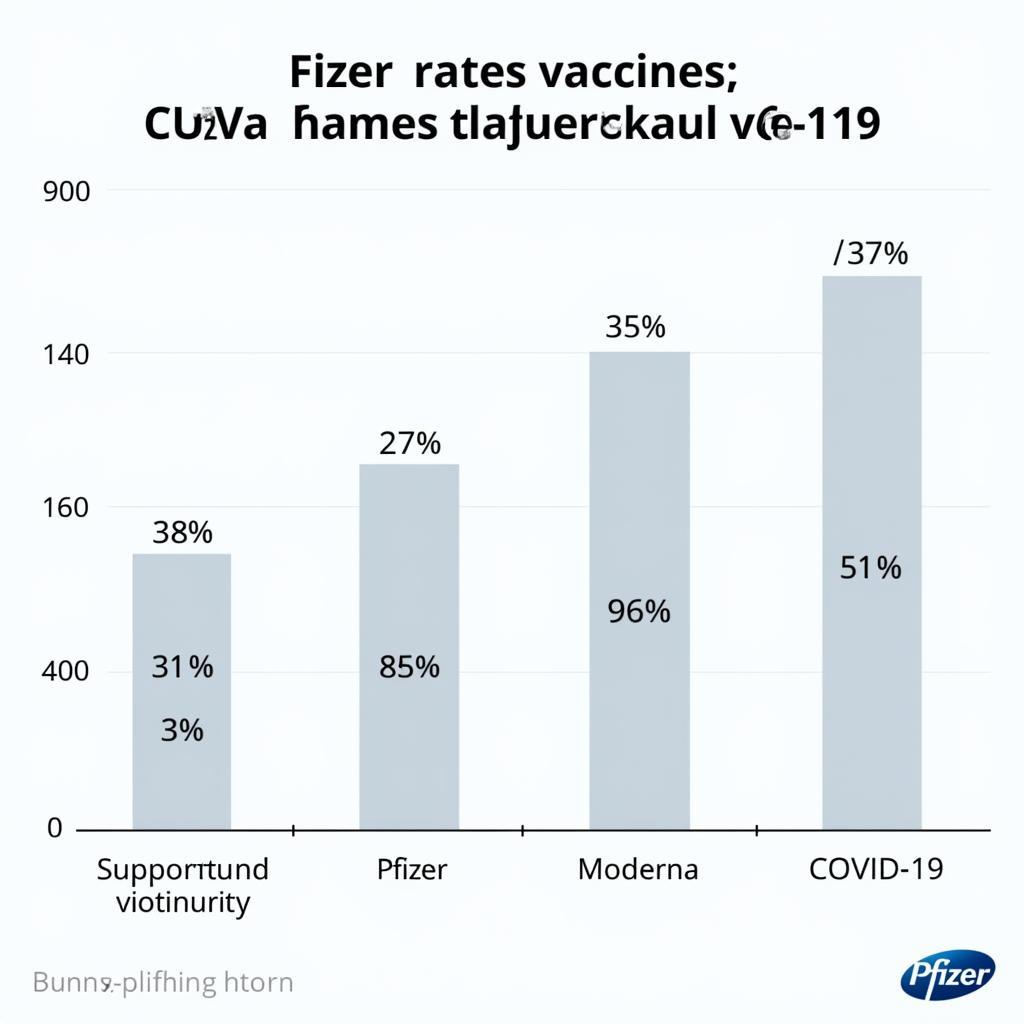 Biểu đồ so sánh hiệu quả bảo vệ của vaccine Pfizer và Moderna