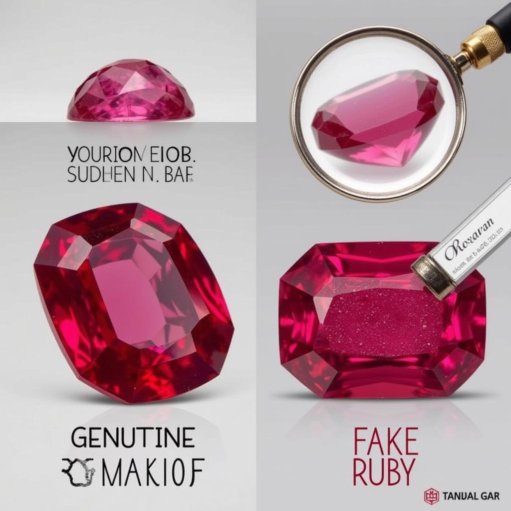 Phân biệt đá ruby Lục Yên thật giả