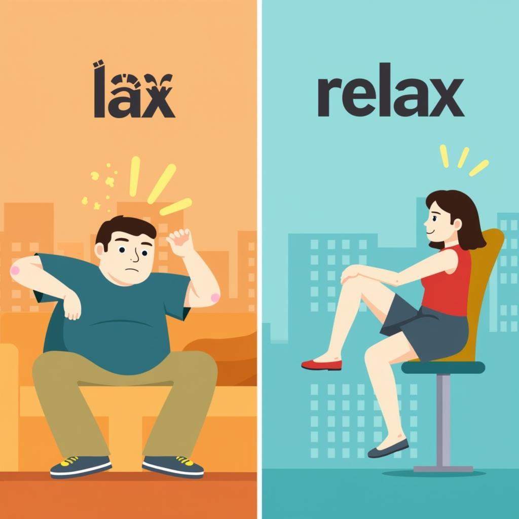 Phân biệt Lax và Relax