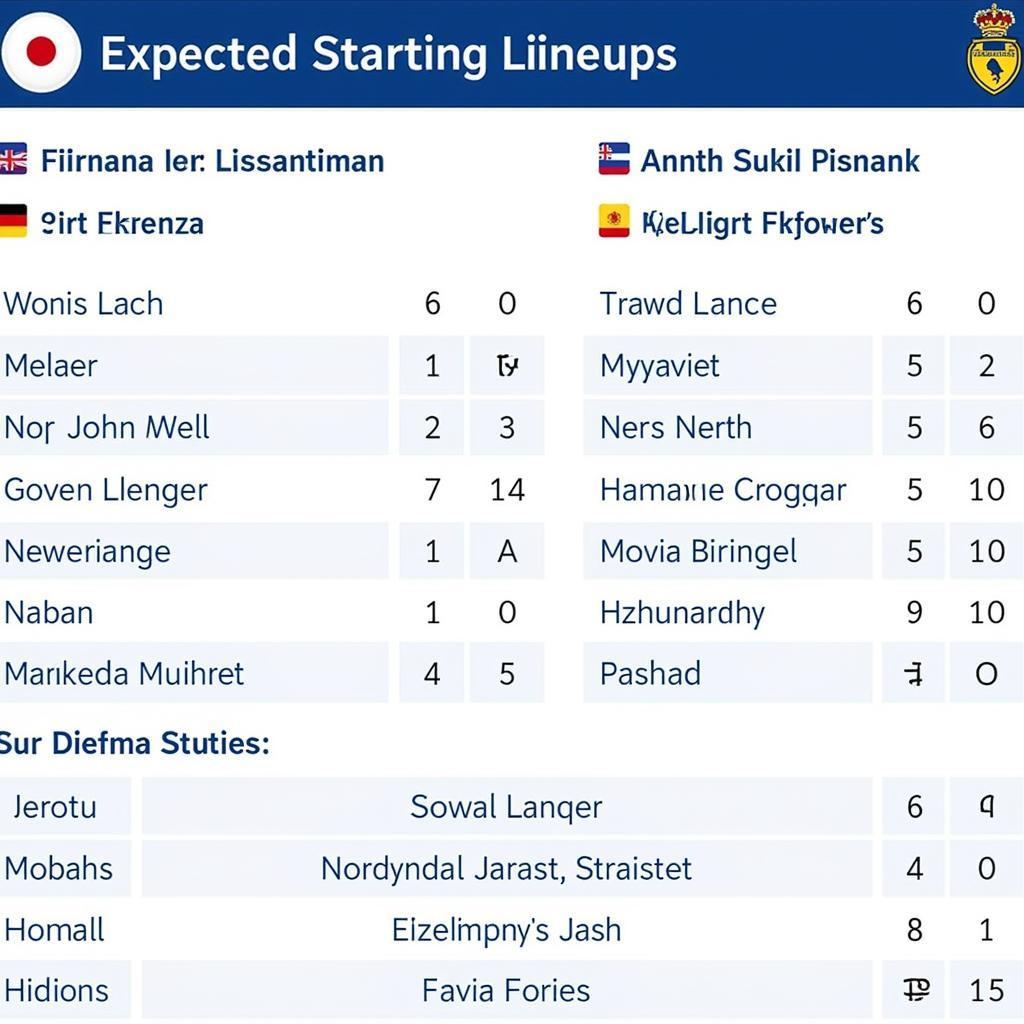 Finland vs Kazakhstan: Starting Lineup