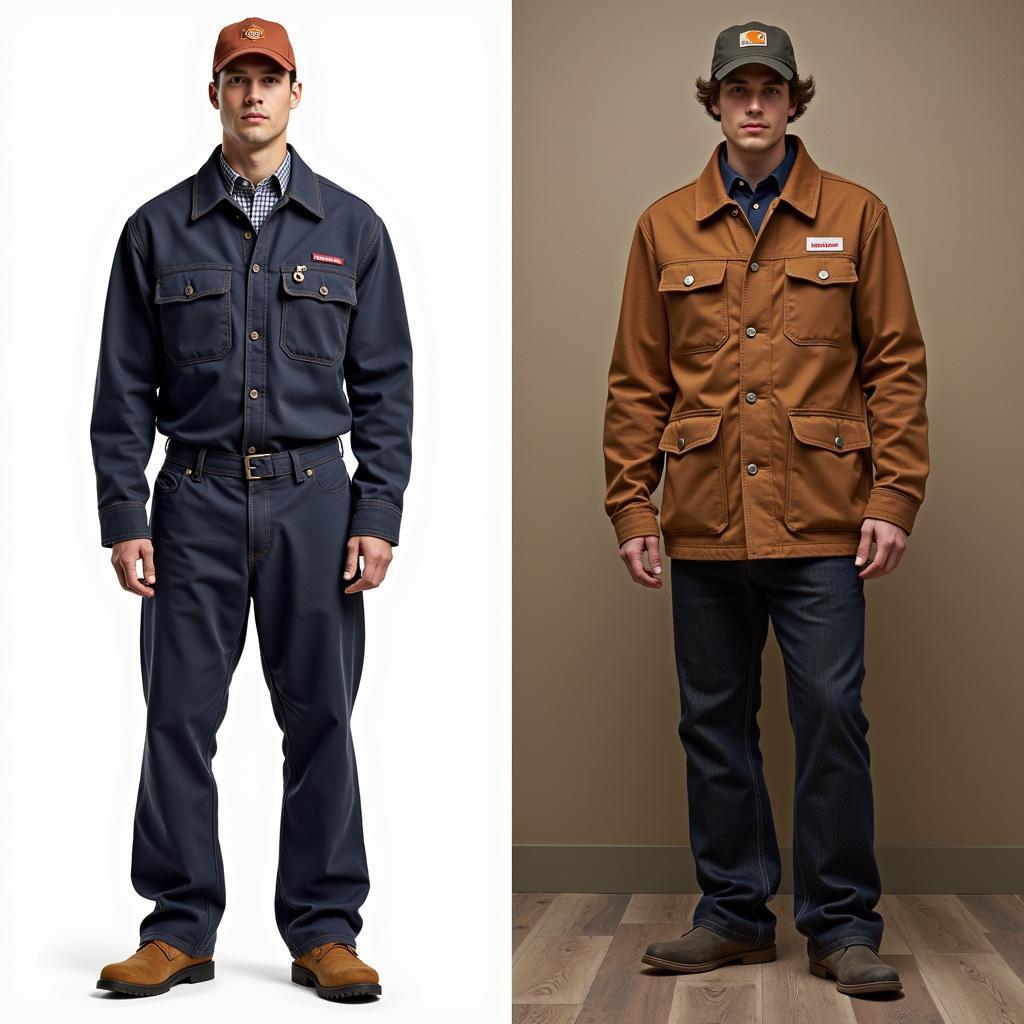 Phong cách thiết kế Dickies và Carhartt