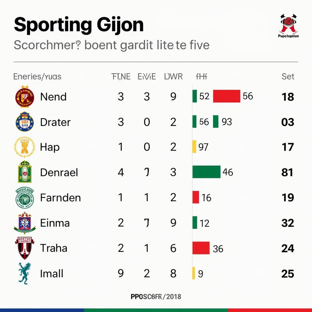 Phong độ gần đây Sporting Gijon