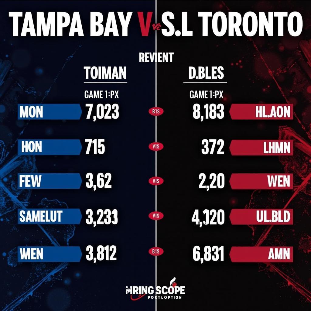 Phong độ hiện tại của Tampa Bay và Toronto