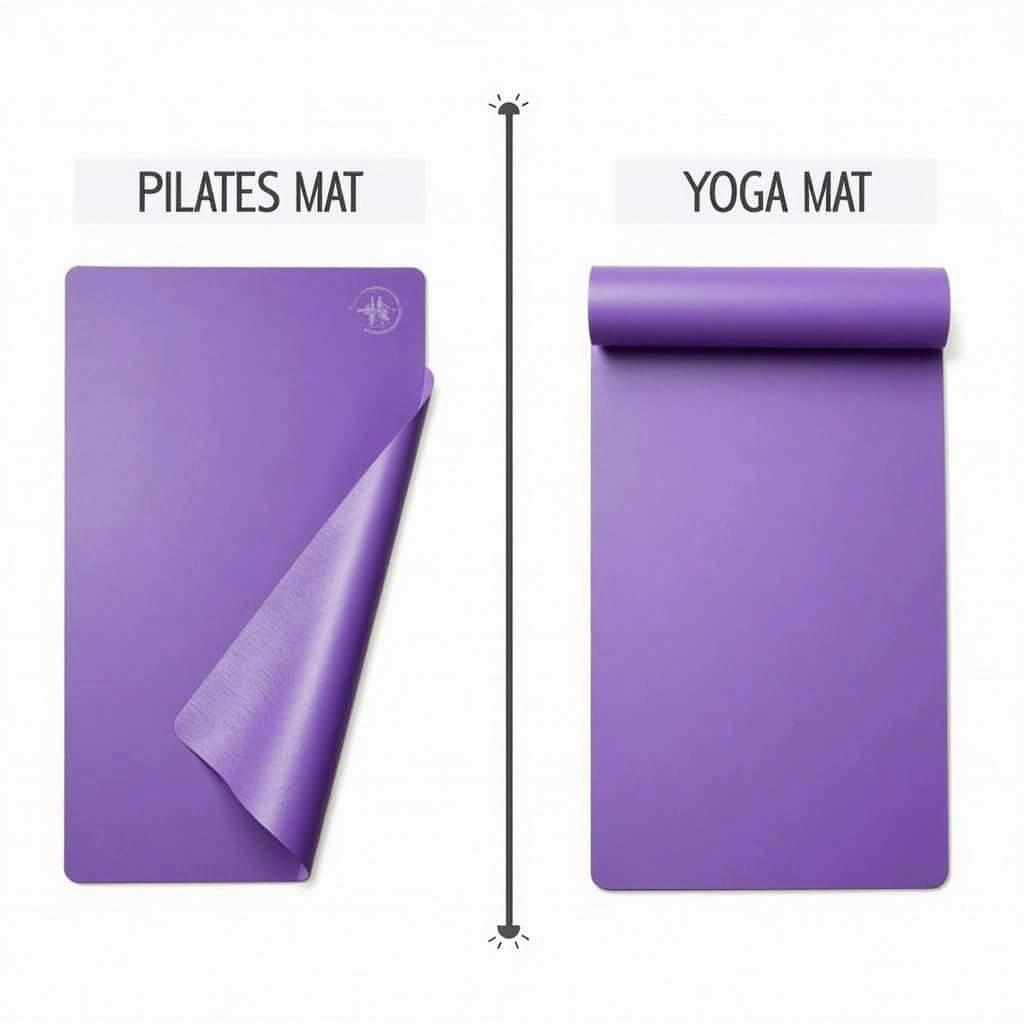 So sánh pilates mat và yoga mat