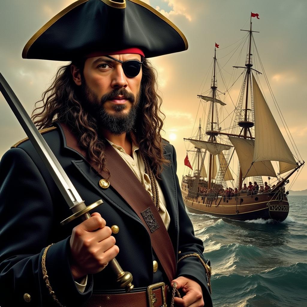 Contrasting portrayals of pirates and corsairs in popular culture.