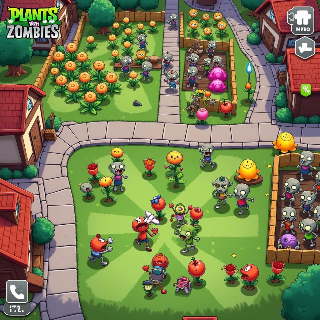 Gameplay screenshot of Plants vs. Zombies: Battle for Neighborville