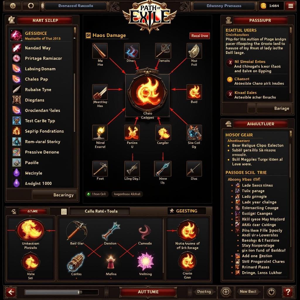 Ví dụ build Chaos damage