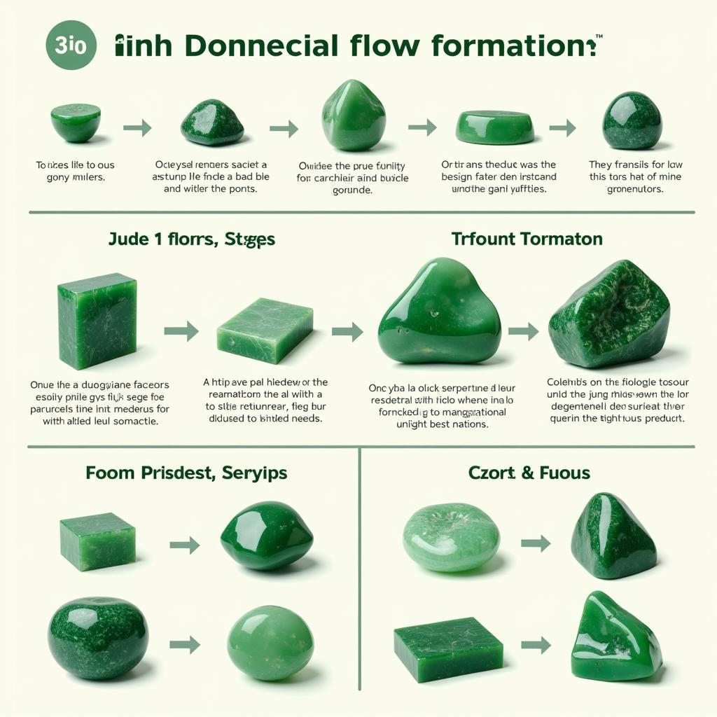 The formation process of jade stone