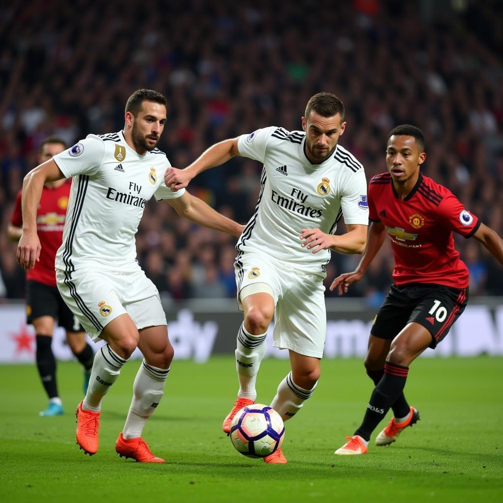 Real Madrid Tấn Công Dồn Dập Khung Thành Manchester United