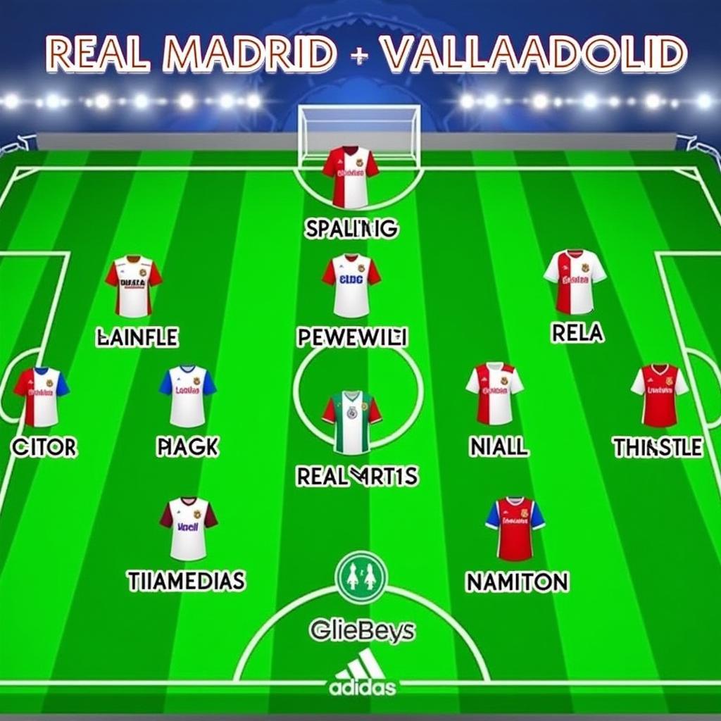 Real Madrid vs Real Valladolid đội hình dự kiến