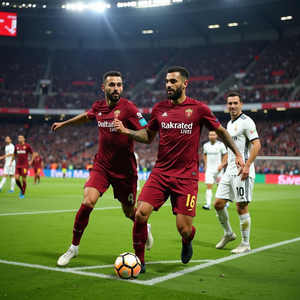 Roma và Juventus đối đầu tại Olimpico