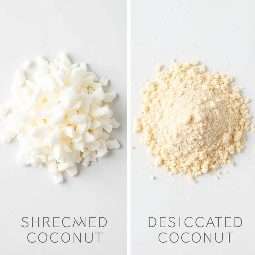 Shredded Coconut vs Desiccated Coconut