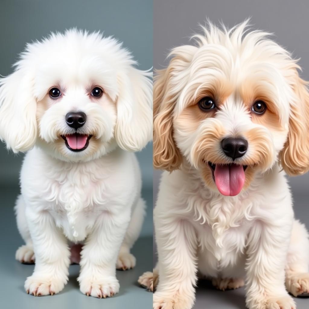 So sánh bộ lông Coton de Tulear và Havanese