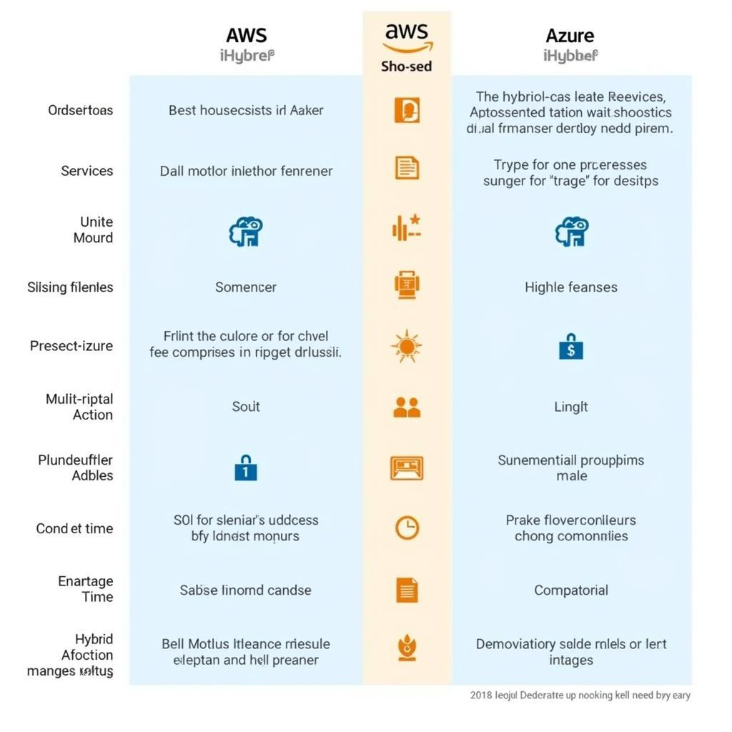 So sánh dịch vụ AWS và Azure