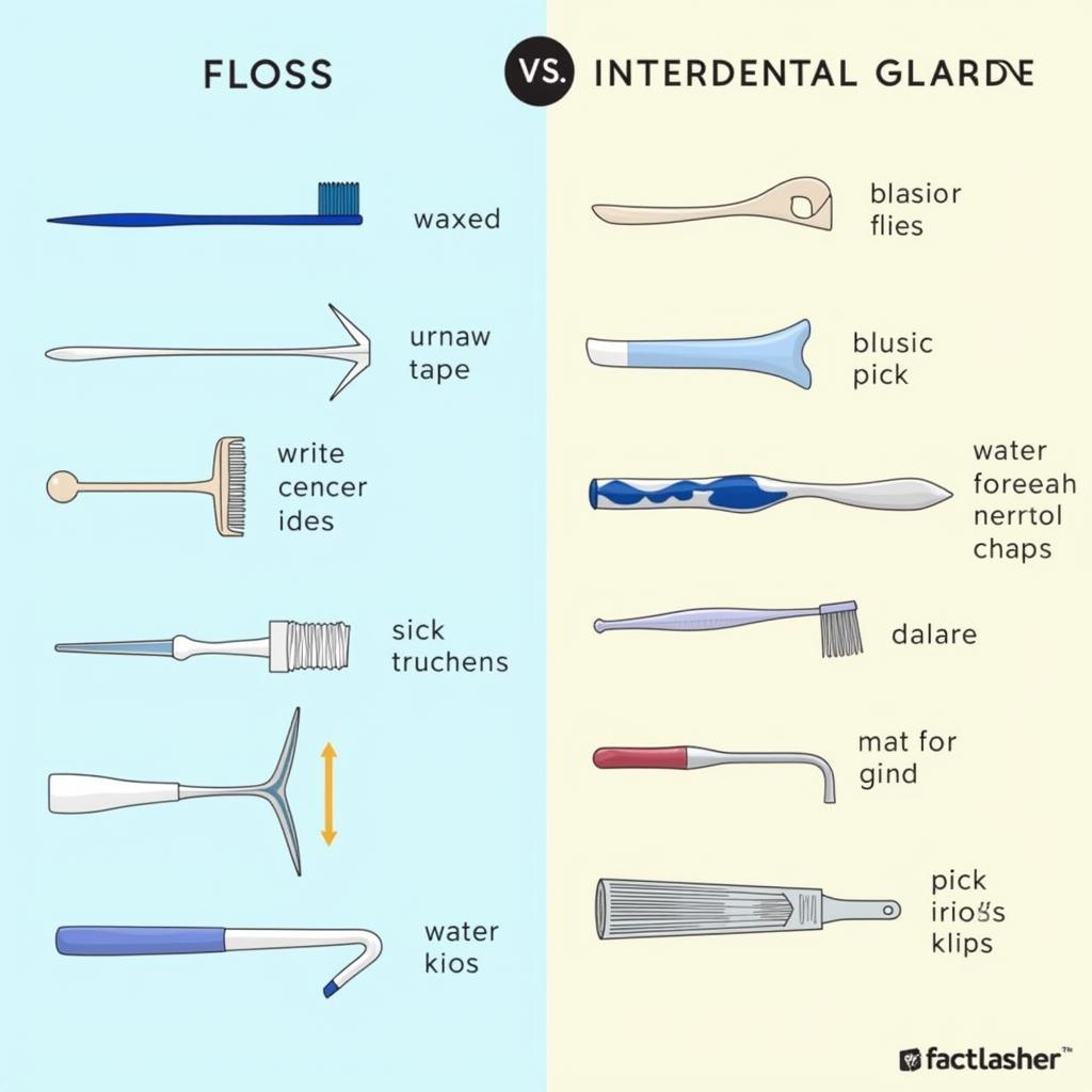 So sánh Floss và Interdental Cleaner