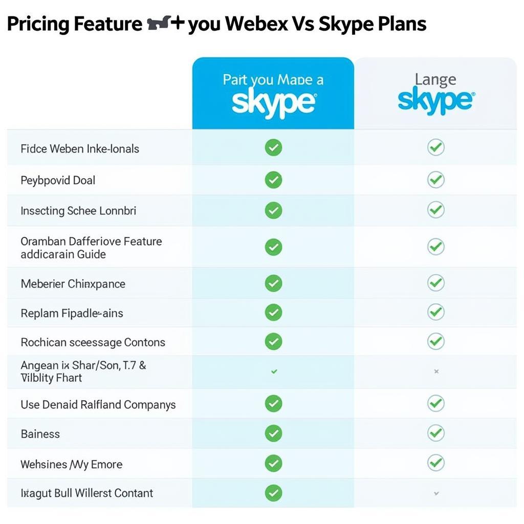 So sánh giá cả và gói dịch vụ của Webex và Skype