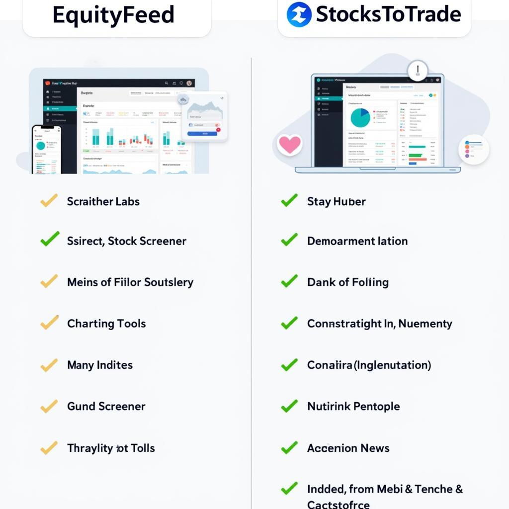 Giao diện so sánh EquityFeed và StocksToTrade