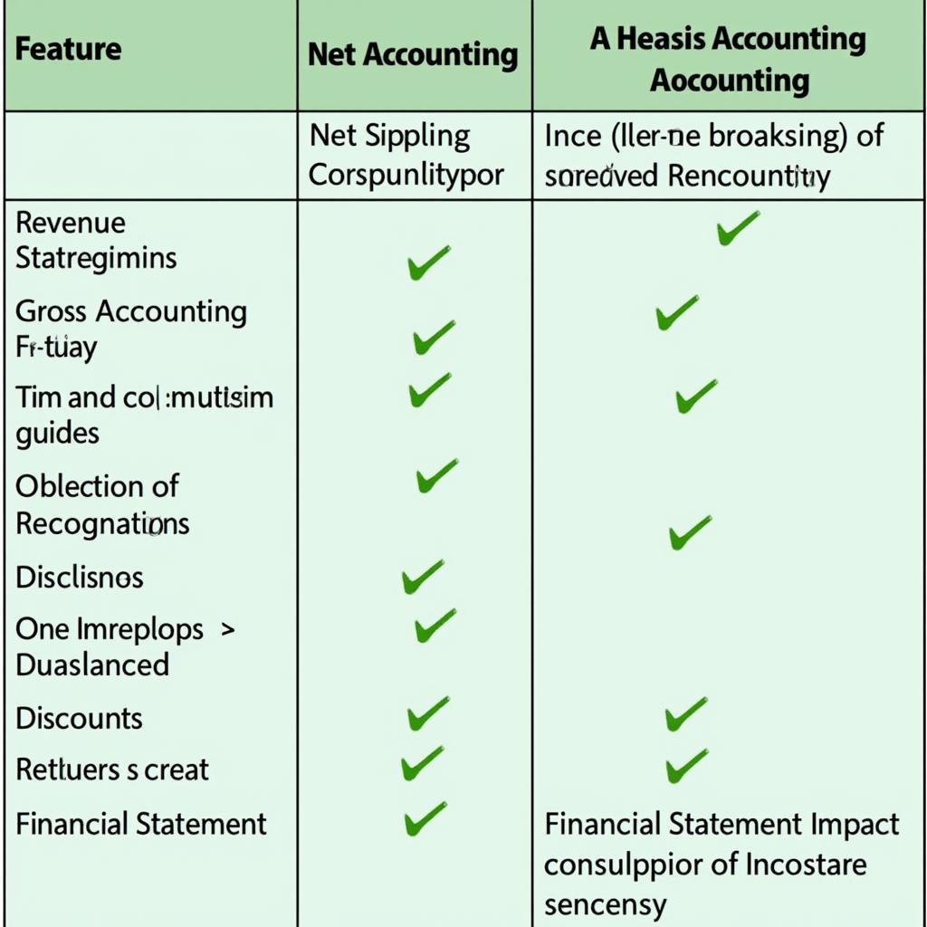 So sánh Gross Accounting và Net Accounting