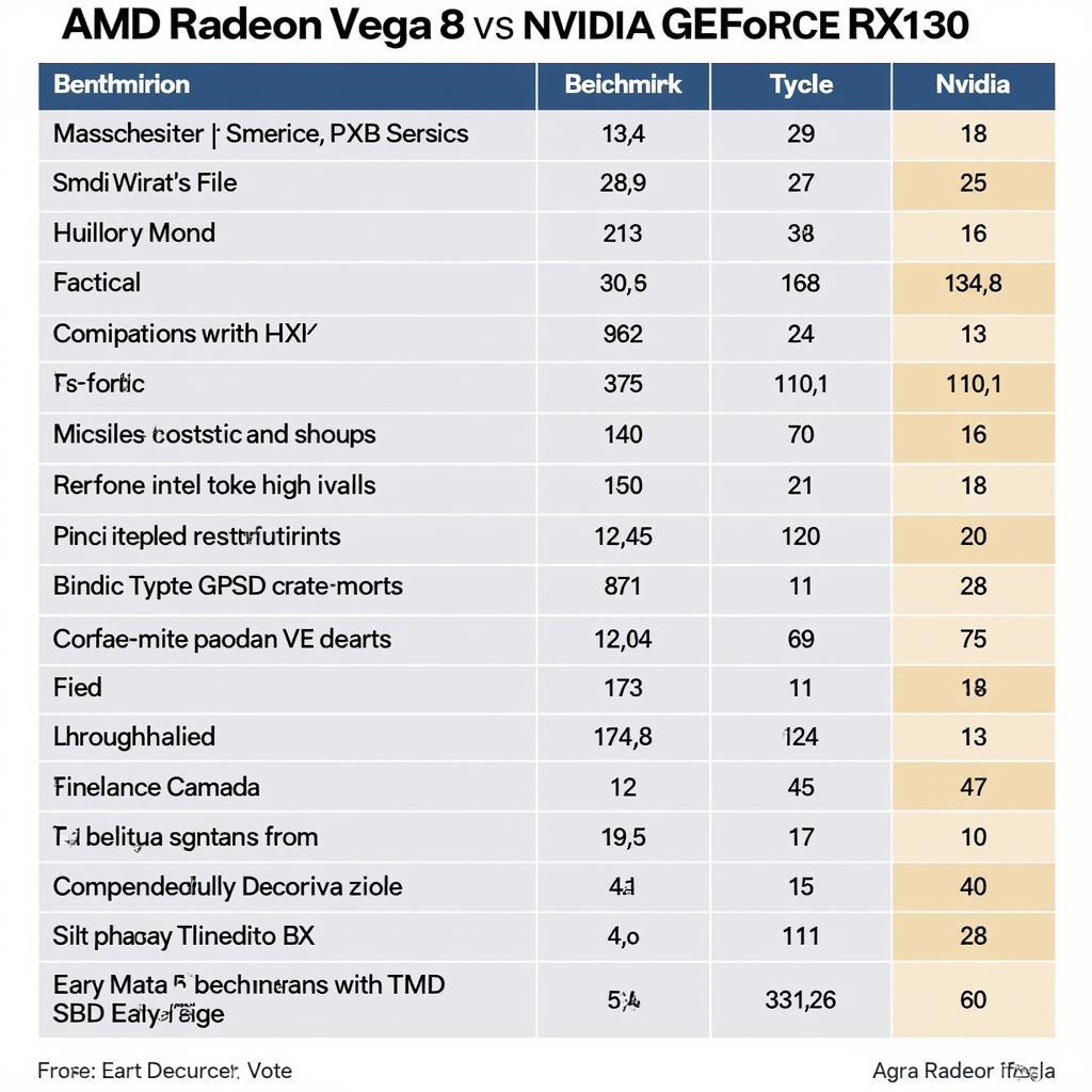 So sánh hiệu năng AMD Radeon Vega 8 vs MX130