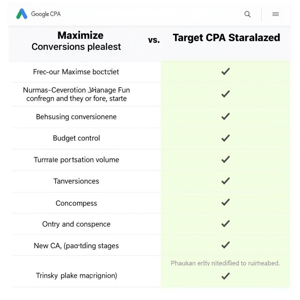 So sánh Maximize Conversion và Target CPA