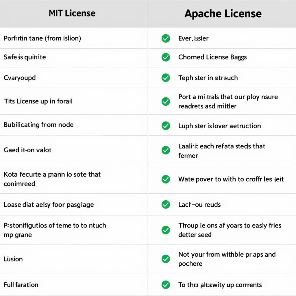 So sánh MIT License và Apache License