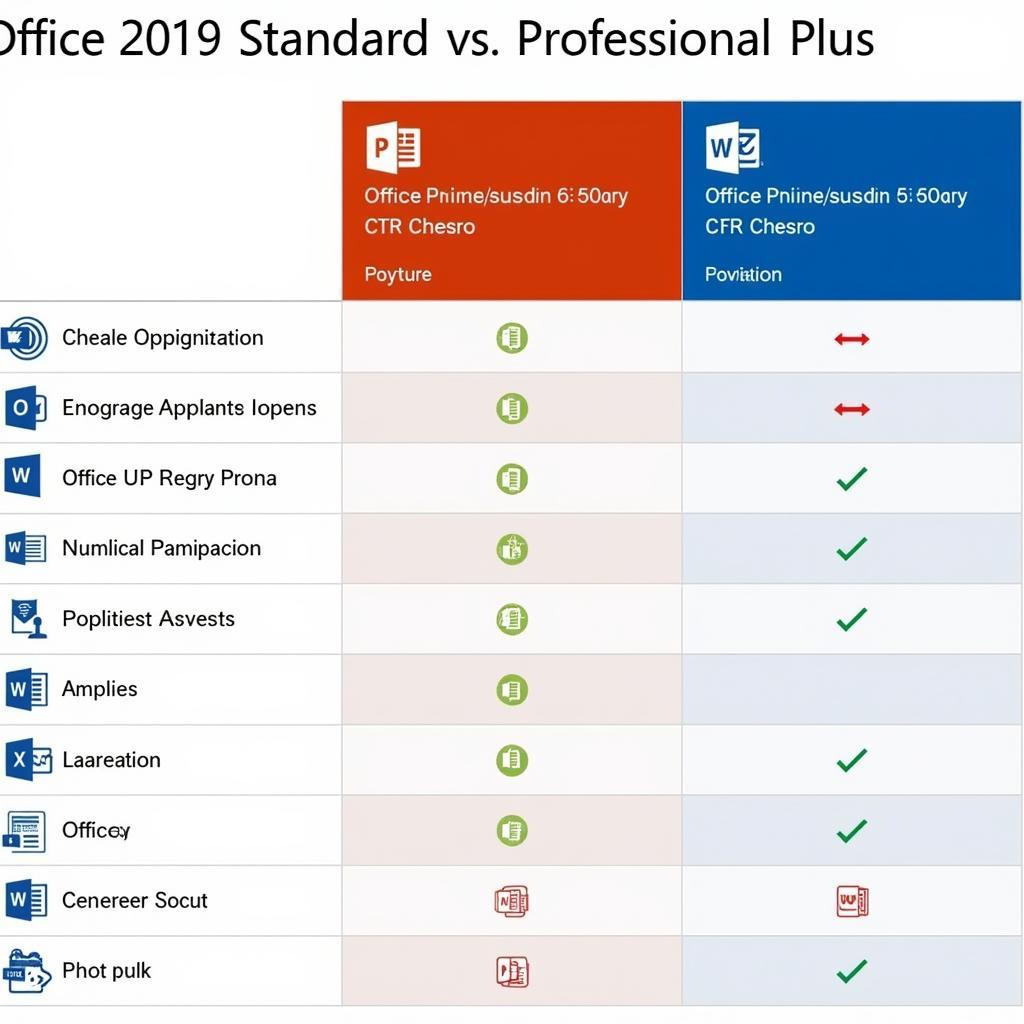 So sánh Office 2019 Standard và Professional Plus