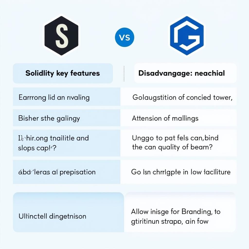 So sánh Solidity và Golang