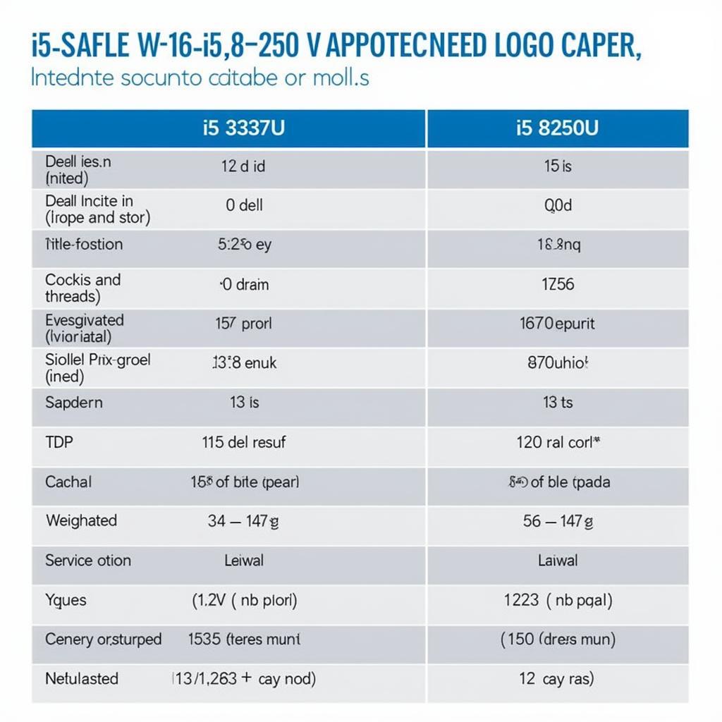 So sánh chi tiết i5 3337U và i5 8250U