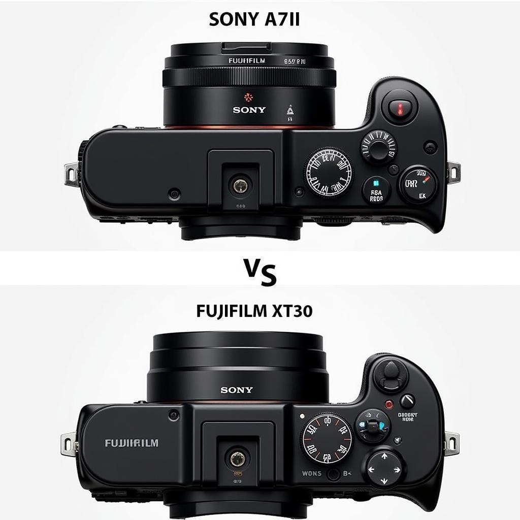 Sony a7ii và Fujifilm XT30: So sánh thiết kế