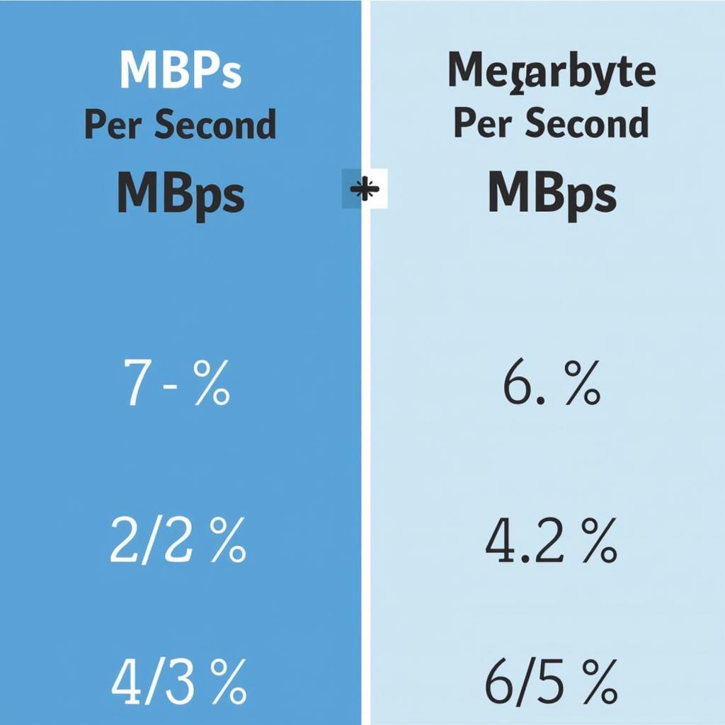 Sự Khác Biệt Giữa Mbps và MB